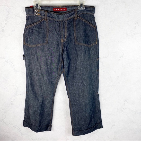 [Nautica] Classic Linen Cargo Pants - Picture 1 of 2